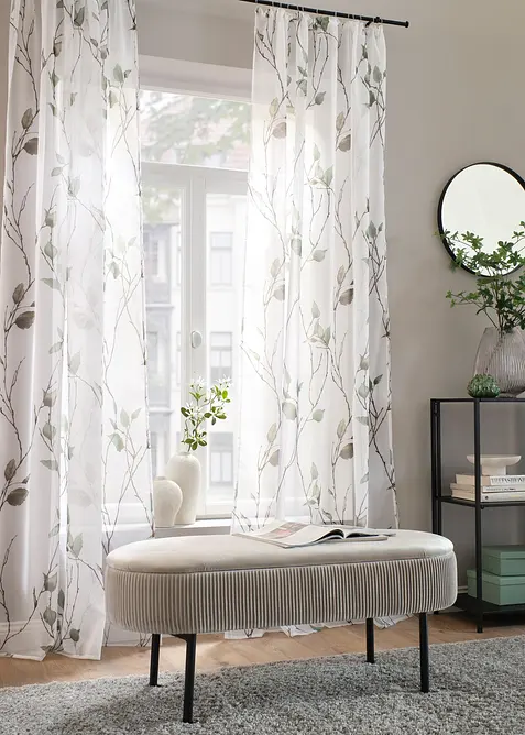 Voilage en tissu l&eacute;ger (1 pce), bonprix