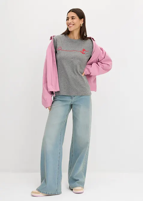 T-shirt brod&eacute;, bonprix