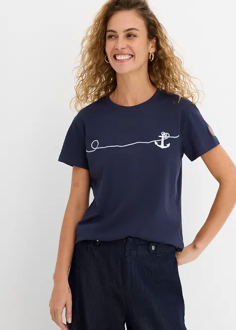 T-shirt brod&eacute;, bonprix