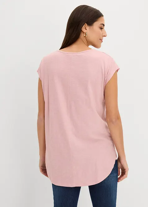 T-shirt long 100% coton, bonprix