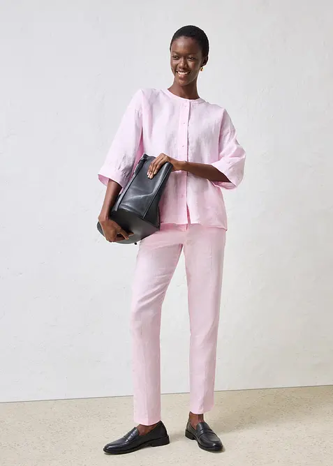 Chemisier oversize 100% lin, bonprix