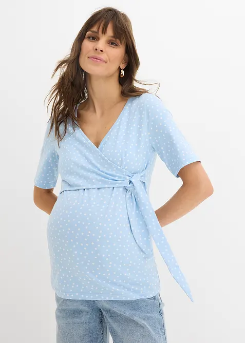 T-shirt cache-c&oelig;ur pour la grossesse et apr&egrave;s, bonprix