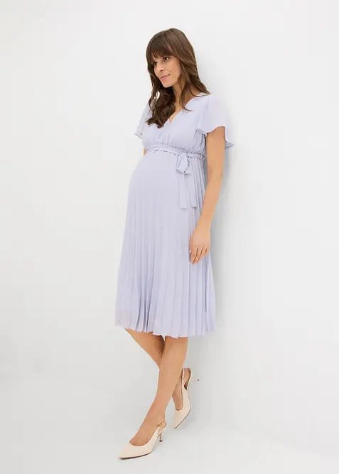 Robe de grossesse en cr&ecirc;pe georgette, bonprix