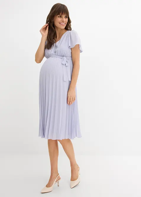 Robe de grossesse en cr&ecirc;pe georgette, bonprix