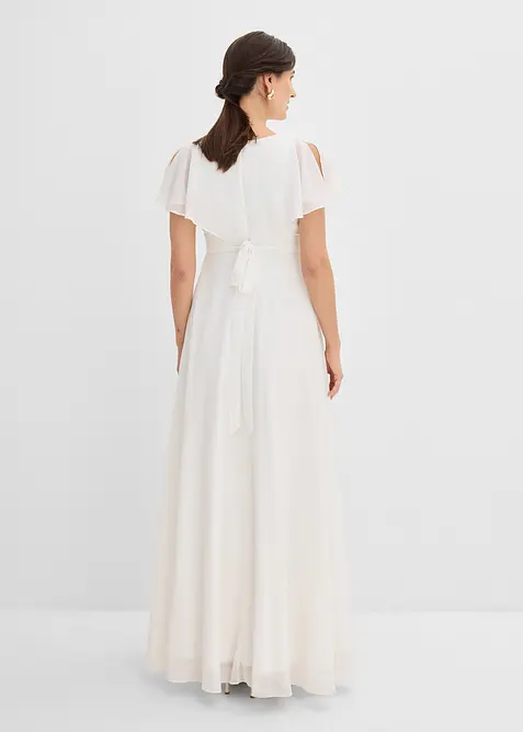 Robe de mari&eacute;e en mousseline pour la grossesse et l&rsquo;allaitement, bonprix