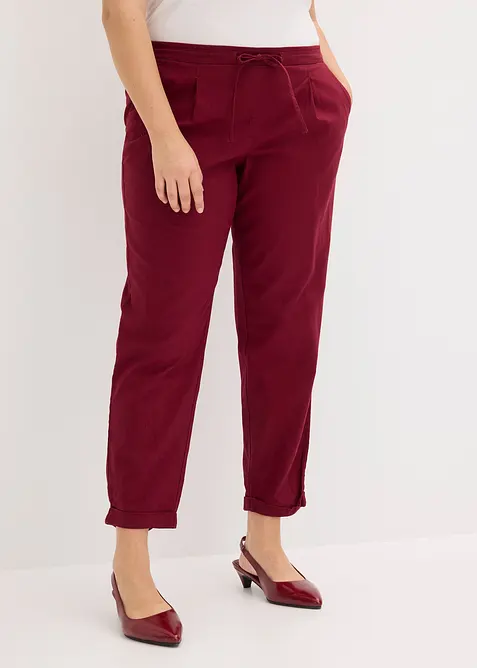 Pantalon en lin m&eacute;lang&eacute;, bonprix