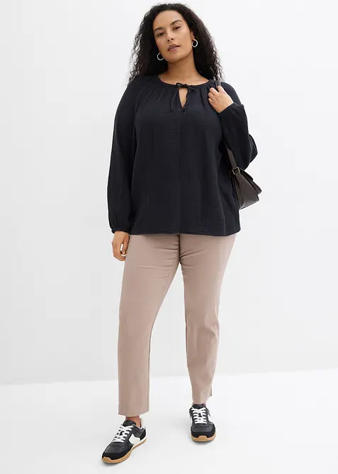 Blouse ample en gaze de coton, bonprix