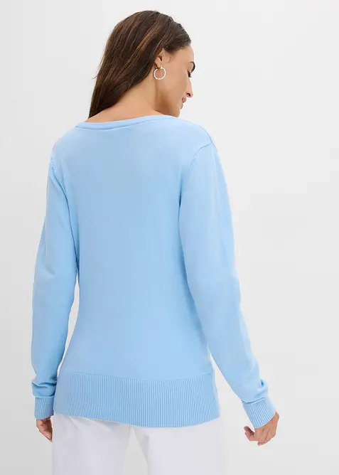 Gilet boutonn&eacute; en maille fine, bonprix