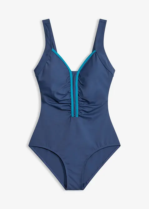 Maillot 1 pi&egrave;ce &agrave; passepoil, bonprix