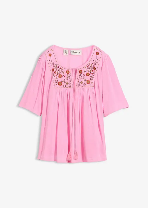 Tunique en viscose effet froiss&eacute;, bonprix