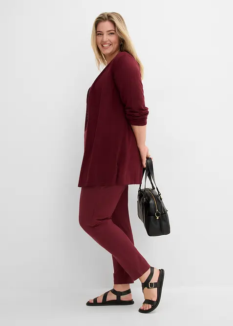 Gilet en maille 100% coton flamm&eacute;, bonprix