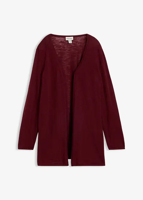 Gilet en maille 100% coton flamm&eacute;, bonprix