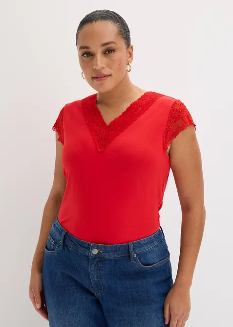 T-shirt doux en viscose extensible, bonprix