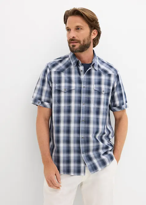 Chemise manches courtes &agrave; poches plaqu&eacute;es, bonprix