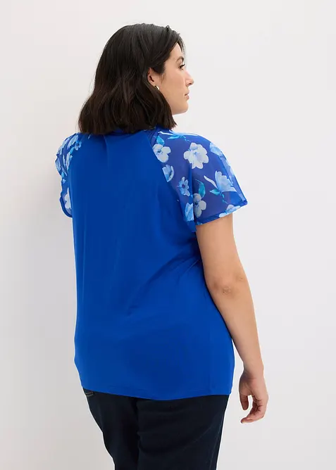 T-shirt avec manches en mousseline, bonprix