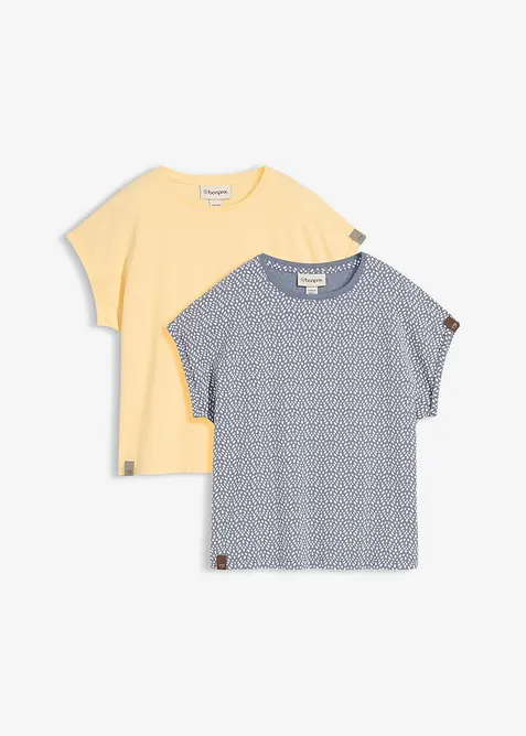 Lot de 2 T-shirts, bonprix