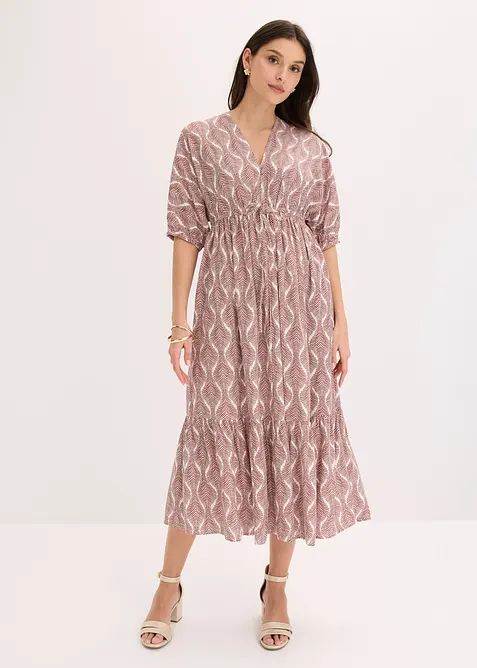 Robe midi en viscose fluide, bonprix