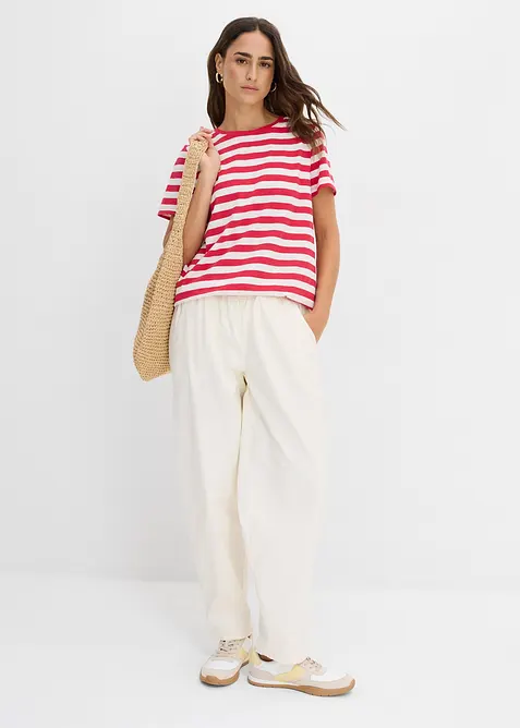 T-shirts col rond en coton, bonprix