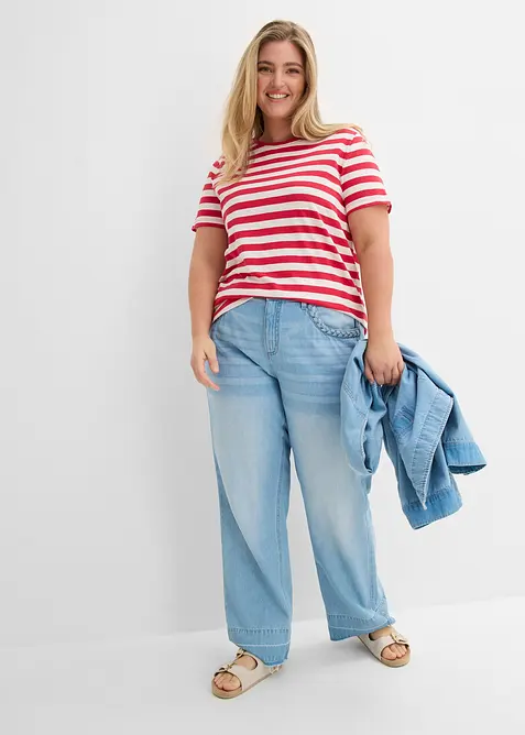 T-shirts col rond en coton, bonprix