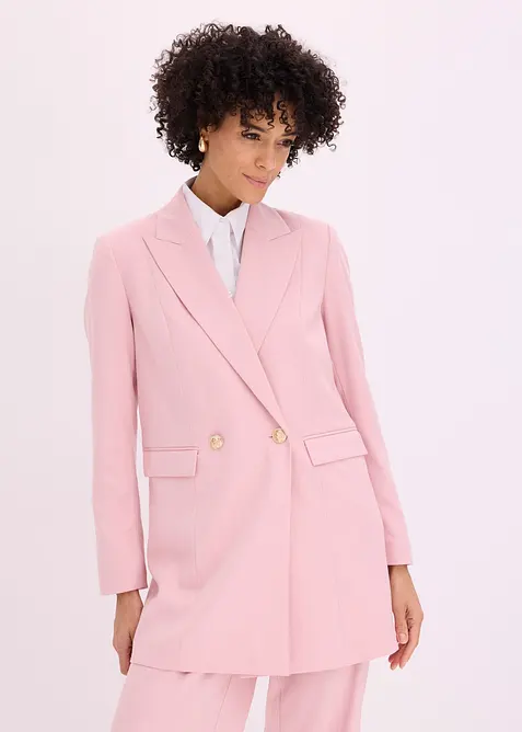 Long blazer &agrave; boutons d&eacute;coratifs, bonprix