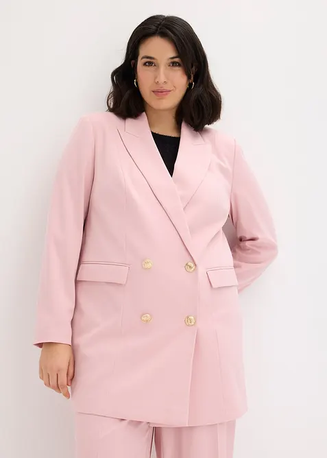 Long blazer &agrave; boutons d&eacute;coratifs, bonprix