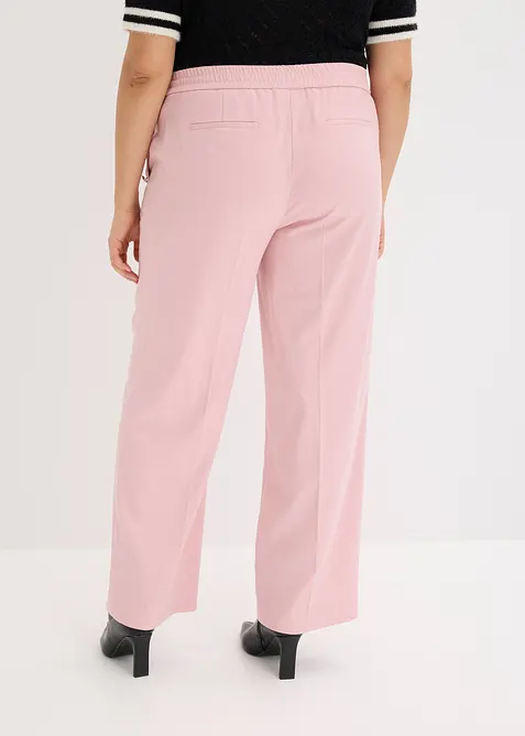 Pantalon large &agrave; pinces et boutons d&eacute;coratifs, bonprix