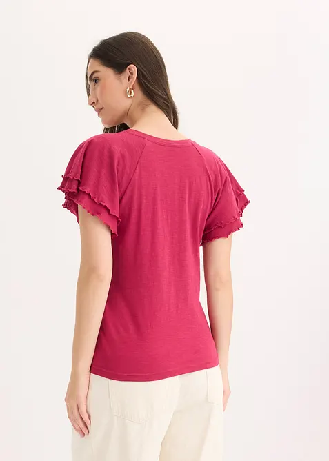 T-shirt &agrave; manches fantaisie, bonprix