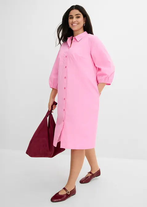 Robe-chemise l&eacute;g&egrave;re en coton, bonprix