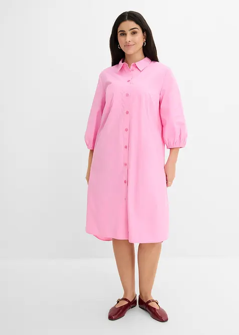 Robe-chemise l&eacute;g&egrave;re en coton, bonprix