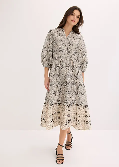 Robe midi en coton l&eacute;ger, bonprix
