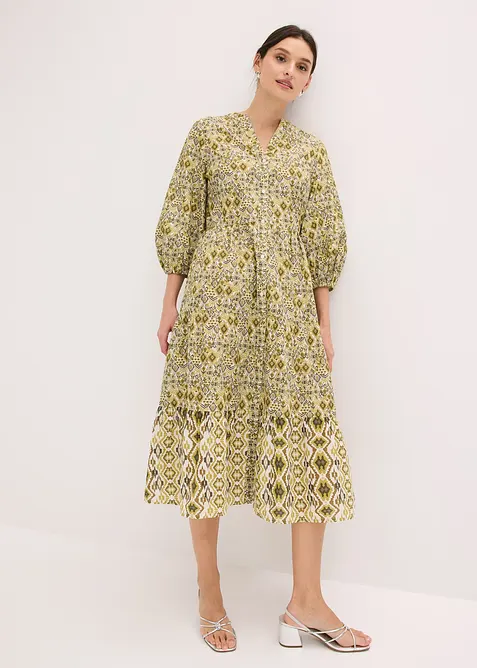 Robe midi en coton l&eacute;ger, bonprix