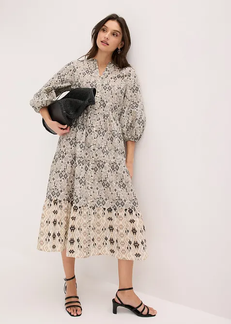 Robe midi en coton l&eacute;ger, bonprix