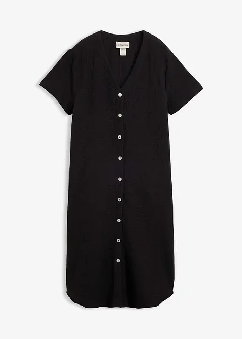 Robe chemise en gaze de coton douce, bonprix