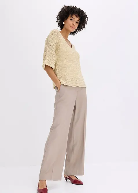 Pull en maille ajour&eacute;e, bonprix