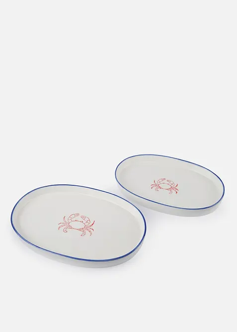 Lot de 2 plats &agrave; quiche ou gratin, bonprix