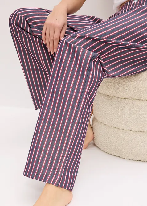 Pyjama avec pantalon tiss&eacute;, bonprix