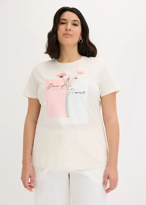 T-shirt en coton, bonprix