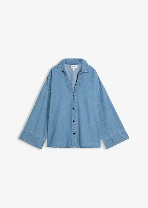 Chemisier en jean 100% coton, bonprix