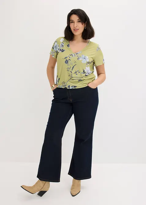 T-shirt &agrave; base &eacute;lastiqu&eacute;e, bonprix