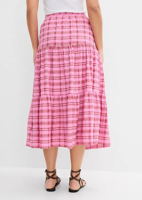 Jupe midi 100% coton, bonprix