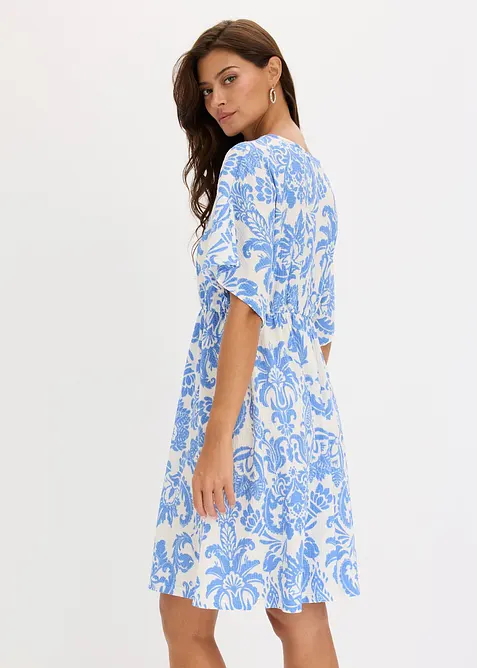 Robe-tunique &agrave; d&eacute;collet&eacute; plongeant, bonprix