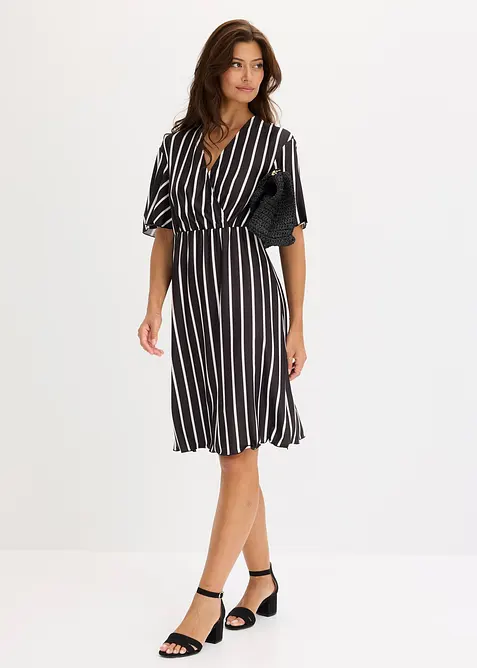 Robe courte avec d&eacute;collet&eacute; plongeant, bonprix