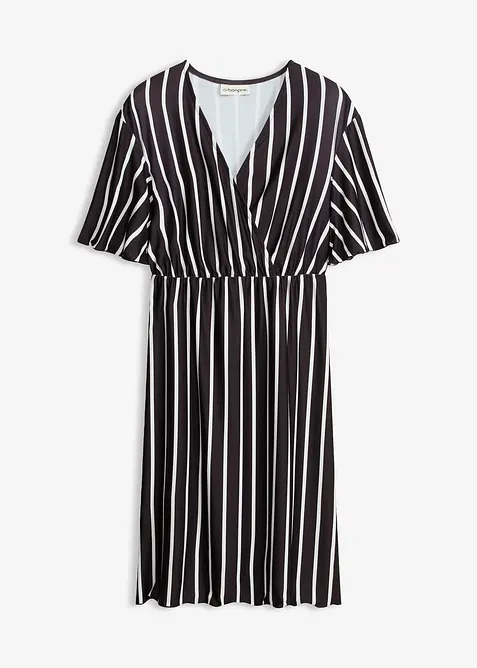 Robe courte avec d&eacute;collet&eacute; plongeant, bonprix