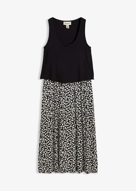 Robe fluide en jersey viscose extensible, bonprix