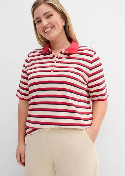 Polo en maille piqu&eacute;e 100% coton, bonprix