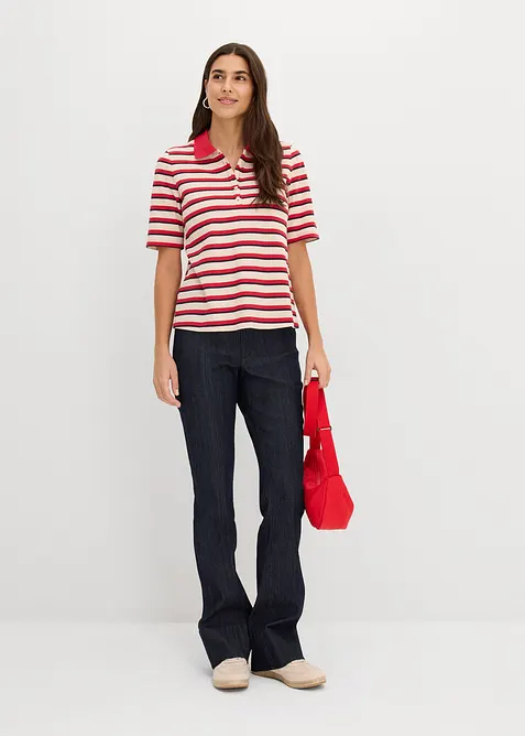 Polo en maille piqu&eacute;e 100% coton, bonprix