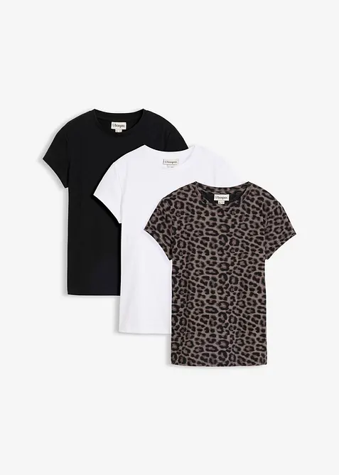 T-shirts en coton extensible, bonprix