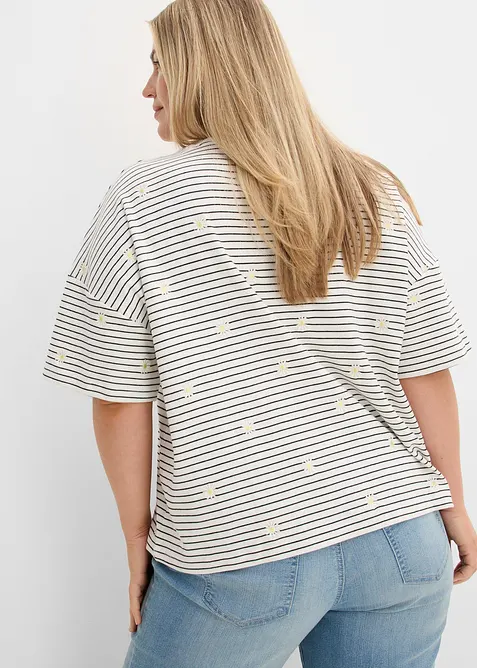 T-shirt ray&eacute; 100% coton, bonprix