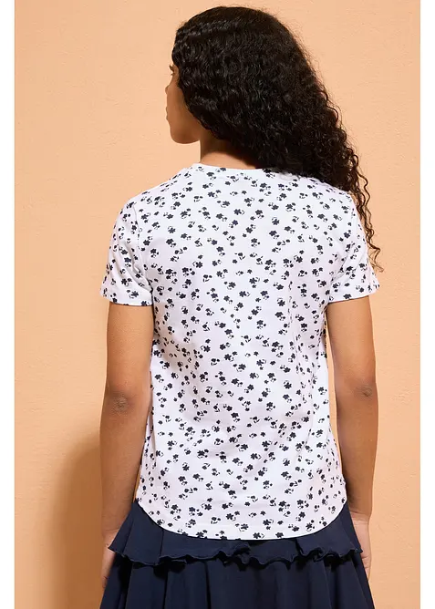 Lot de 2 T-shirts en coton extensible, bonprix