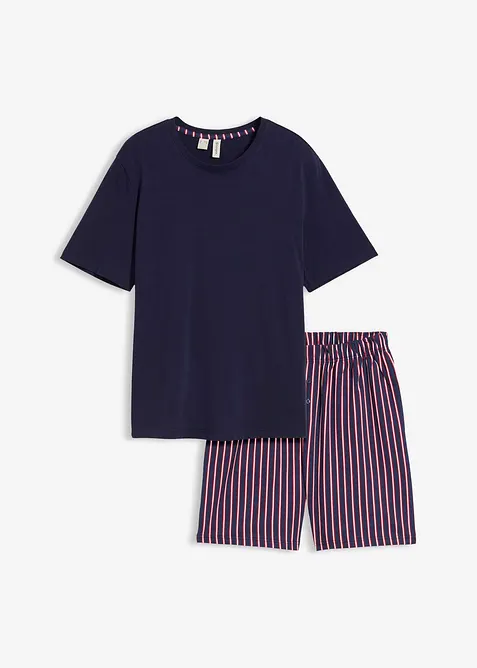 Pyjashort 100% coton avec short tiss&eacute;, bonprix